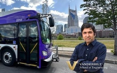 Abhishek Dubey, Vanderbilt University, WeGo public transit but in background